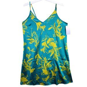 Womens Stars Above Green Gold Floral Print Cami Pajama Top Polyester Stretch XS